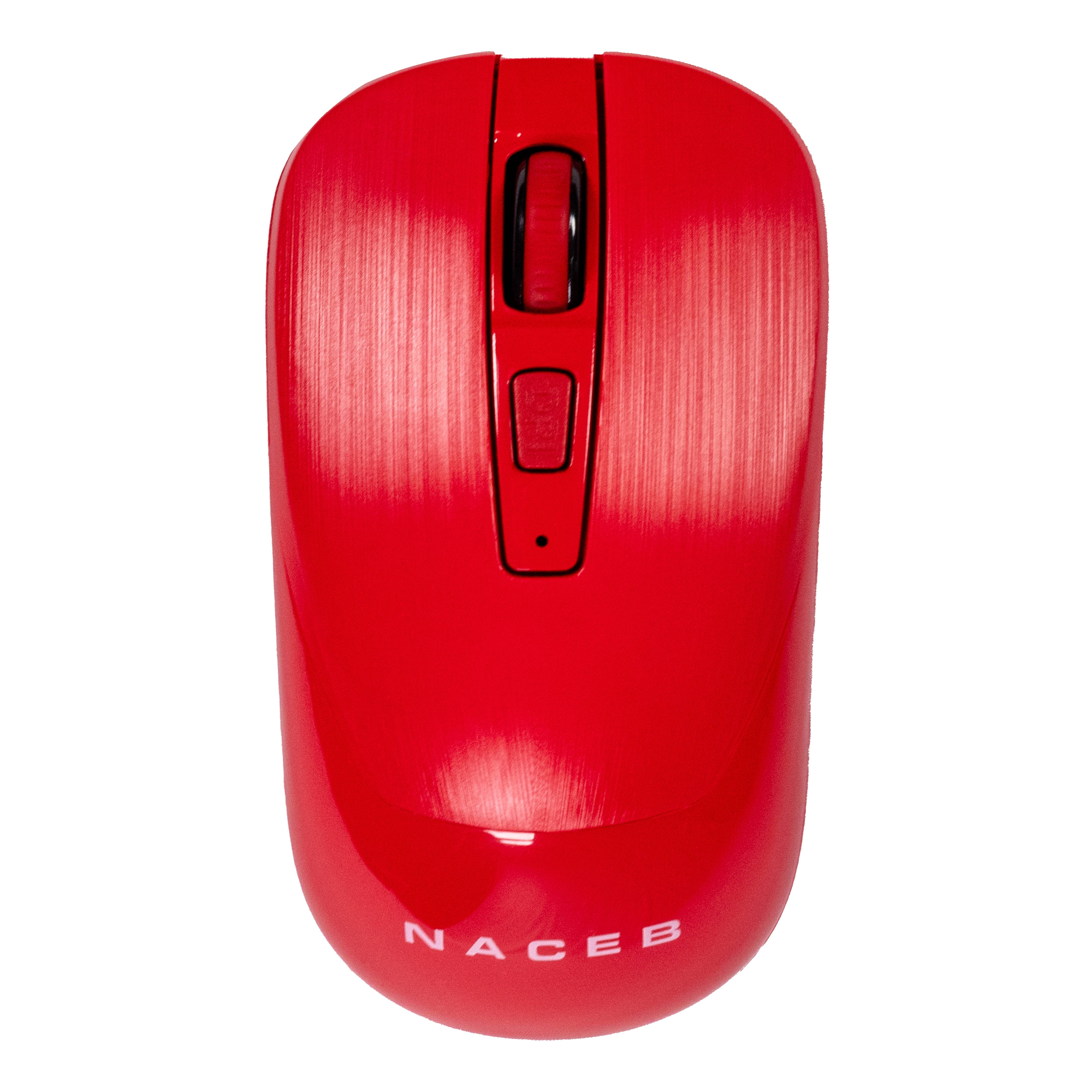 Naceb Mouse Inal 2.4G Rojo NA-0137R - Naceb Mouse Inal 2.4G Rojo NA-0137R -